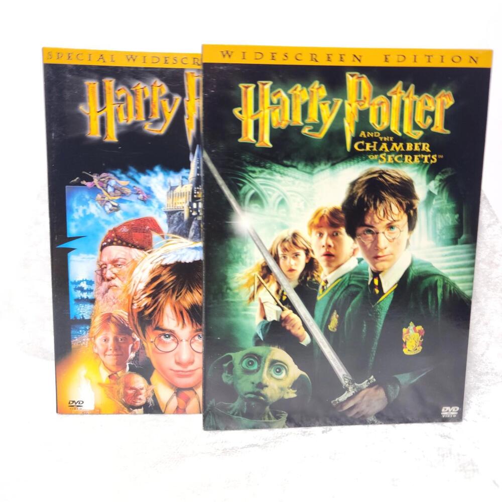 Harry Potter & The So Stone & Chamber of Secrets Widescreen Edition DVD's Set